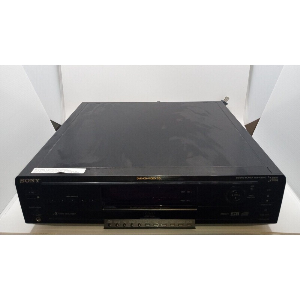 Sony DVP-C650D Digital Optical Out 5.1ch DVD/CD Player 5-Disc Changer Tested